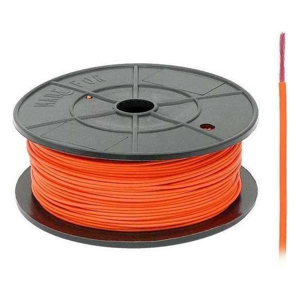 FLRY -B kabel - 1x 0,75mm - Oranje - Rol 100 meter FLRY -B kabel - 1x 0,75mm - Oranje - Rol 100 meter