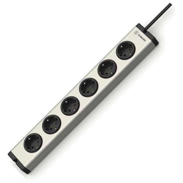 6-voudige stekkerdoos Aluminium Ehmann 5m. kabel 6-voudige stekkerdoos Aluminium Ehmann 5m. kabel
