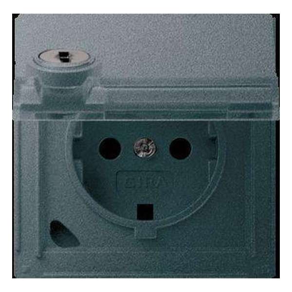 Gira TX44 inbouw stopcontact met randaarde klapdeksel met slot antraciet 44967 Gira TX44 inbouw stopcontact met randaarde klapdeksel met slot antraciet 44967