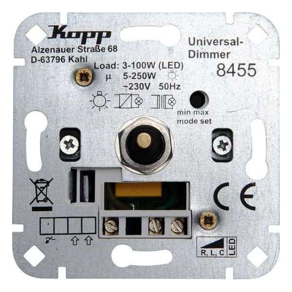 Kopp Sokkel dimmer wissel RLC LED 3-100W Kopp Sokkel dimmer wissel RLC LED 3-100W
