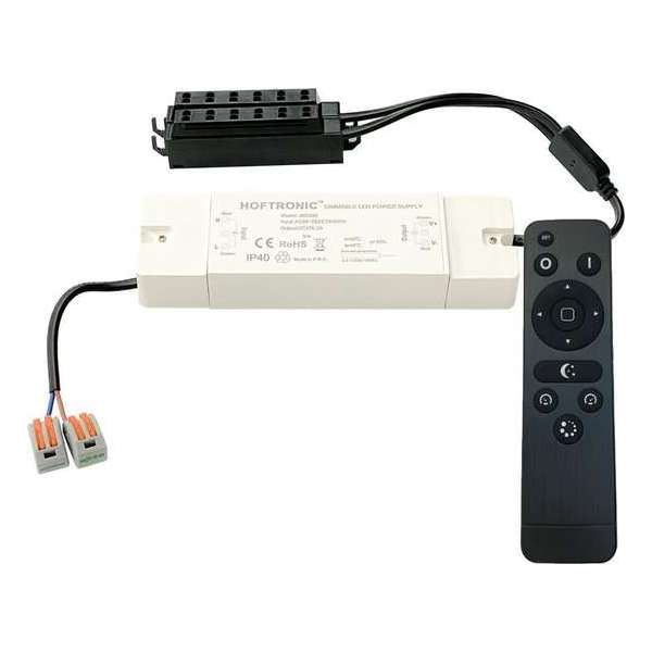 Dimbare RF LED transformator 36 Watt IP40 2.4GHz 12V DC 3A Dimbare RF LED transformator 36 Watt IP40 2.4GHz 12V DC 3A