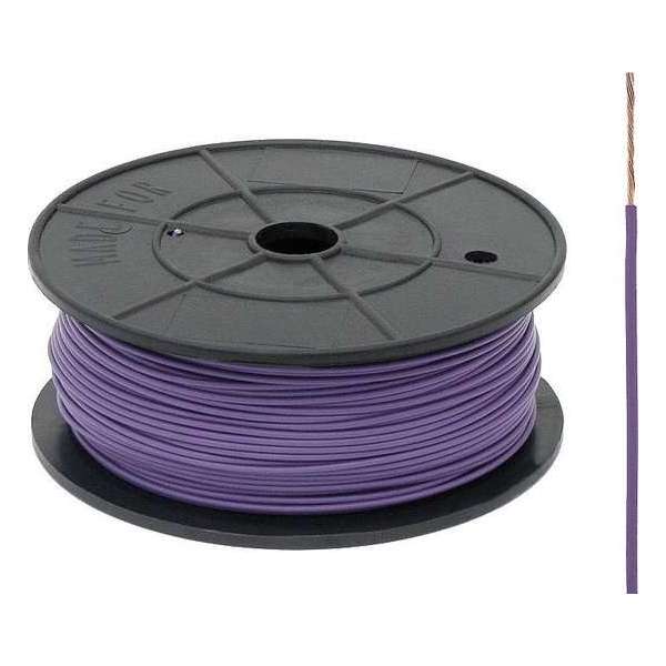 FLRY -B kabel - 1x 0,75mm - Paars - Rol 100 meter