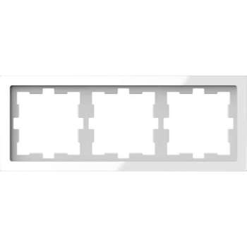 Afdekraam D-Life 3V - Glas Wit - Systeem Design - Schneider Electric - MTN4030-6520