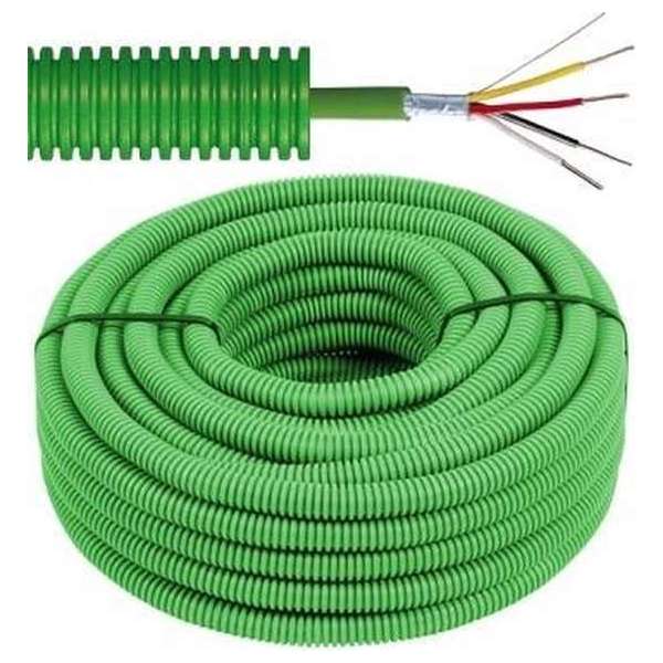 Flexibele voorbedrade buis met Inbuskabel, EIB/KNX, 2x2x0,8mm², Ø 16mm, 100 meter, FLEX, FEEIBBUS Flexibele voorbedrade buis met Inbuskabel, EIB/KNX, 2x2x0,8mm², Ø 16mm, 100 meter, FLEX, FEEIBBUS
