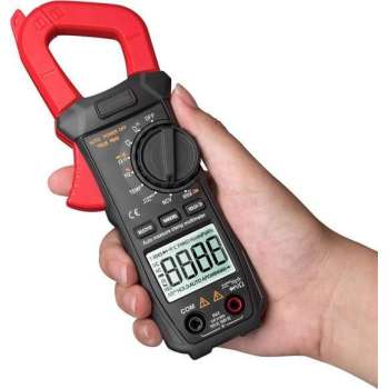 ST209 LCD Digitale Multimeter 6000 Telt StroomtangTrue RMS Amp DC/AC Stroomtang Tester Meter Voltmeter Auto Variërend Red
