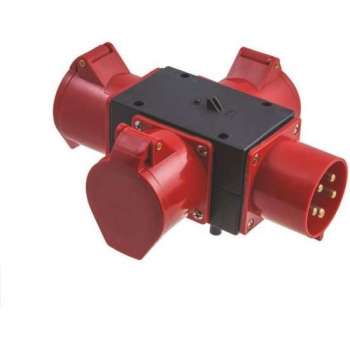 Stroomverdeler - 3 aansluitingen - 400V/32A
