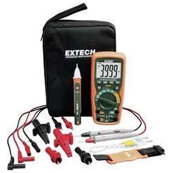 Extech EX505-K Multimeter Digitaal Waterbestendig (IP67) CAT IV 600 V Weergave (counts): 4000 Extech EX505-K Multimeter Digitaal Waterbestendig (IP67) CAT IV 600 V Weergave (counts): 4000