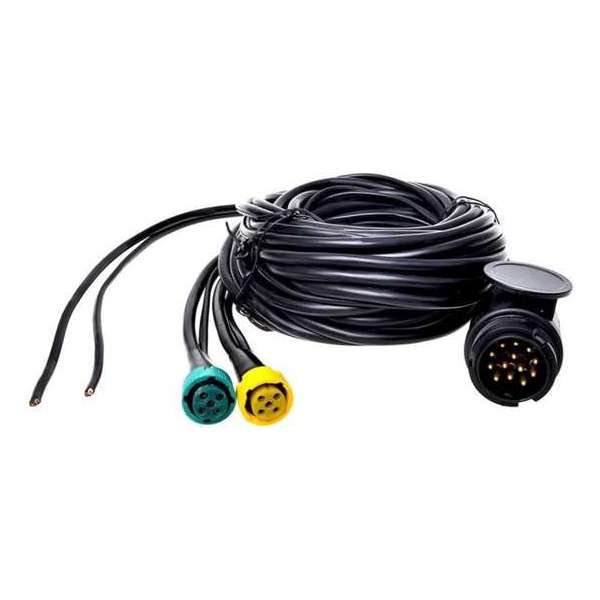 kabelset 7M met stekker 13-polig en 2x connector 5-polig met aftakking 5M kabelset 7M met stekker 13-polig en 2x connector 5-polig met aftakking 5M