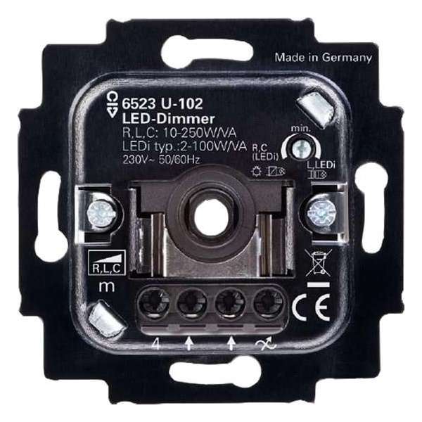 Busch–Jaeger dimmer – druk–wissel – LED Busch–Jaeger dimmer – druk–wissel – LED