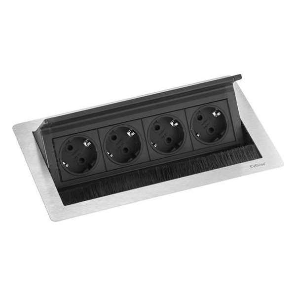 Evoline FlipTop Push M stopcontact - Belgische penaarde Evoline FlipTop Push M stopcontact - Belgische penaarde