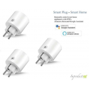 Inktmedia® Huismerk Intelligent stopcontact / wifi stekker smart plugs maakt u huis slim 3 stuks