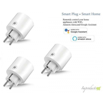 Inktmedia® Huismerk Intelligent stopcontact / wifi stekker smart plugs maakt u huis slim 3 stuks