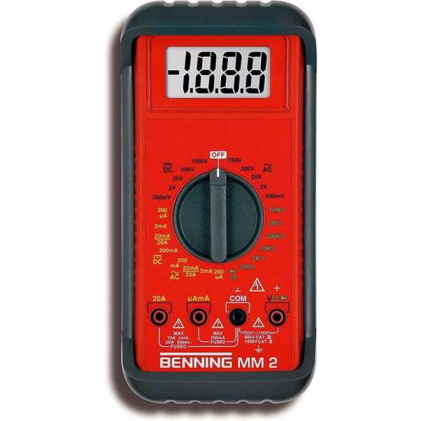 Benning digitale multimeter MM2 V,A EN OHM