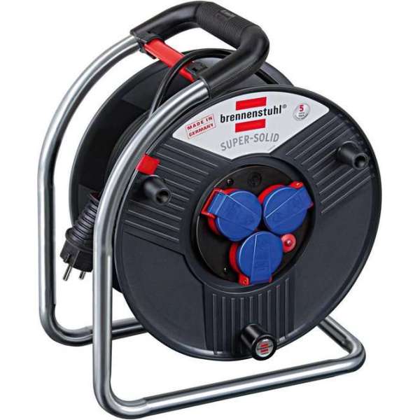 Brennenstuhl 1308200 Super-Solid IP44 kabelhaspel - H07RN-F 3G2,5 - 40m Brennenstuhl 1308200 Super-Solid IP44 kabelhaspel - H07RN-F 3G2,5 - 40m