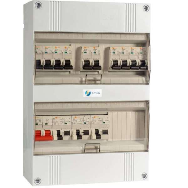 1 fase E-Tech groepenkast 10 groepen 1 fase E-Tech groepenkast 10 groepen
