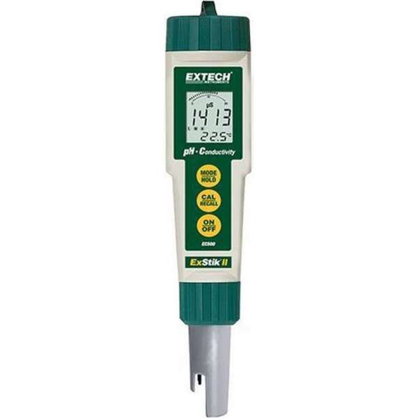 EXTECH EC500: Waterdichte ExStik® II pH/Geleidbaarheidsmeter EXTECH EC500: Waterdichte ExStik® II pH/Geleidbaarheidsmeter