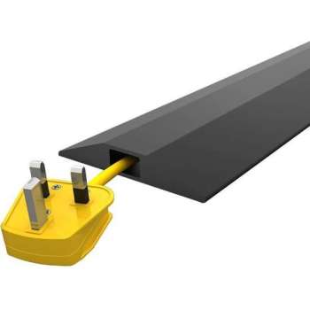 Kabelbrug / Kabelgoot drempel - 3 m - 1 tunnel van 14 x 8 mm