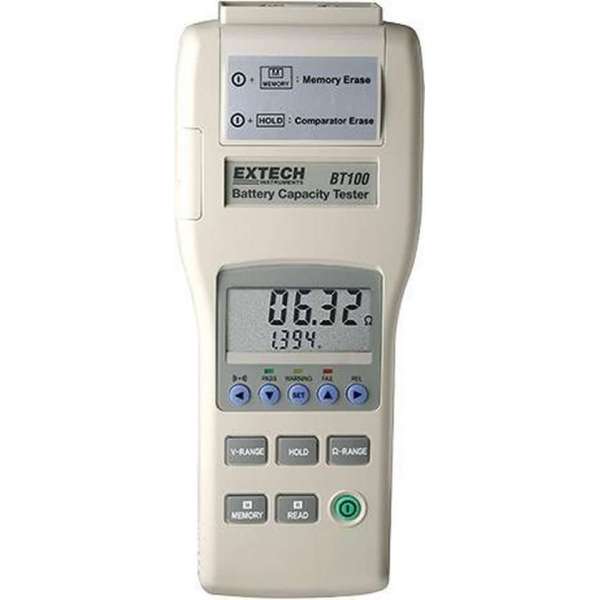 EXTECH BT100: Tester voor batterijcapaciteit EXTECH BT100: Tester voor batterijcapaciteit