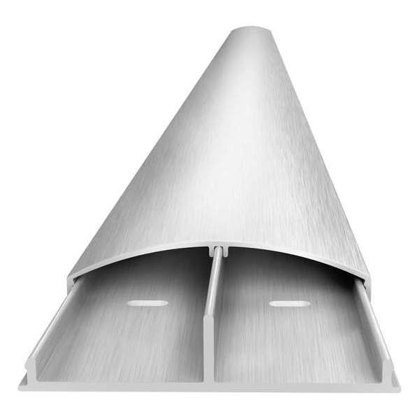 Multibrackets Premium super slim geborsteld aluminium kabelgoot - 110 x 7,5 cm / zilver Multibrackets Premium super slim geborsteld aluminium kabelgoot - 110 x 7,5 cm / zilver