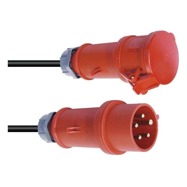PSSO krachtstroom kabel CEE 16A 5x2.5 10m Rood PSSO krachtstroom kabel CEE 16A 5x2.5 10m Rood