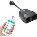 Outdoor Smart plug wifi Waterproof comp. met google home, alexa en IFTT
