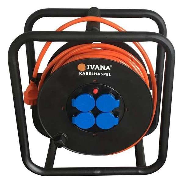 Ivana Kabelhaspel Heavy Duty - 25mtr - 3x2.5 - IP44 Ivana Kabelhaspel Heavy Duty - 25mtr - 3x2.5 - IP44