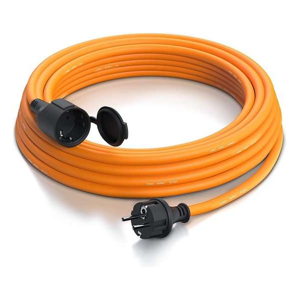Verlengkabel voor buitenshuis 3.500 watt | 25m (meter) | Oranje | Waterproof | Elektriciteitskabel | Verlengsnoer Verlengkabel voor buitenshuis 3.500 watt | 25m (meter) | Oranje | Waterproof | Elektriciteitskabel | Verlengsnoer