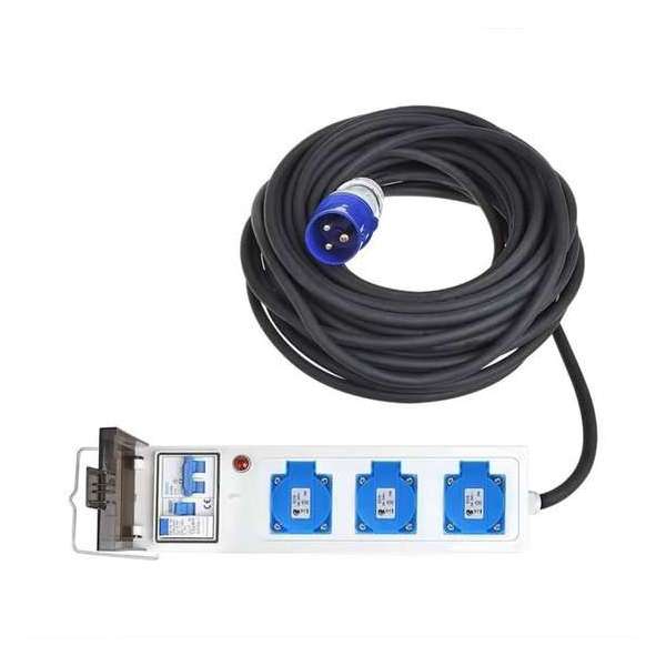Proplus Stroomunit Tent/vouwwagen Met Mccb En Rcd 10 Meter Proplus Stroomunit Tent/vouwwagen Met Mccb En Rcd 10 Meter