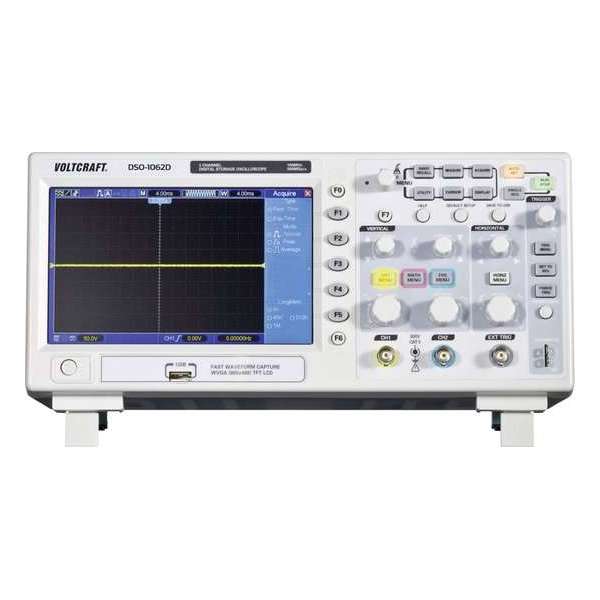Voltcraft Dso-1102D Digitale Oscilloscoop 100 Mhz 2-Kanaals 500 Msa/S 512 Kpts 8 Bit Digitaal Geheugen (Dso) Voltcraft Dso-1102D Digitale Oscilloscoop 100 Mhz 2-Kanaals 500 Msa/S 512 Kpts 8 Bit Digitaal Geheugen (Dso)