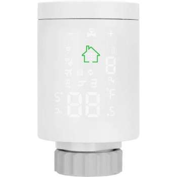 Dakta® Slimme radiatorknop | Werkt met Alexa | Draadloos | Aansturen via app | Thermostaat | Smart knop