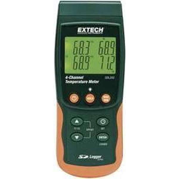 Extech Sdl200 Temperatuurmeter -199 Tot +1700 °C Sensortype K J T E R S Pt100 Datalogger-Functie Extech Sdl200 Temperatuurmeter -199 Tot +1700 °C Sensortype K J T E R S Pt100 Datalogger-Functie