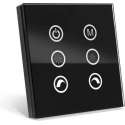 LED wandbediening Touch Panel RGB Multifunctioneel - Zwart LEDC12