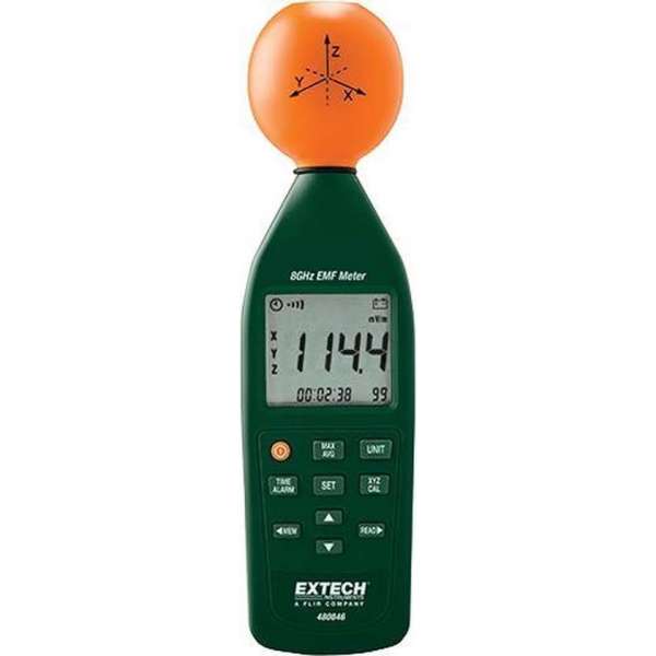 EXTECH 480846: 8 GHz RF Elektromagnetische veldsterktemeter EXTECH 480846: 8 GHz RF Elektromagnetische veldsterktemeter
