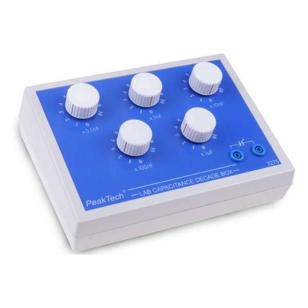 PeakTech 3275 Capaciteit, LAB Decade Box met draaischakelaar ~ 0,1nF ... 11,111 µF PeakTech 3275 Capaciteit, LAB Decade Box met draaischakelaar ~ 0,1nF ... 11,111 µF