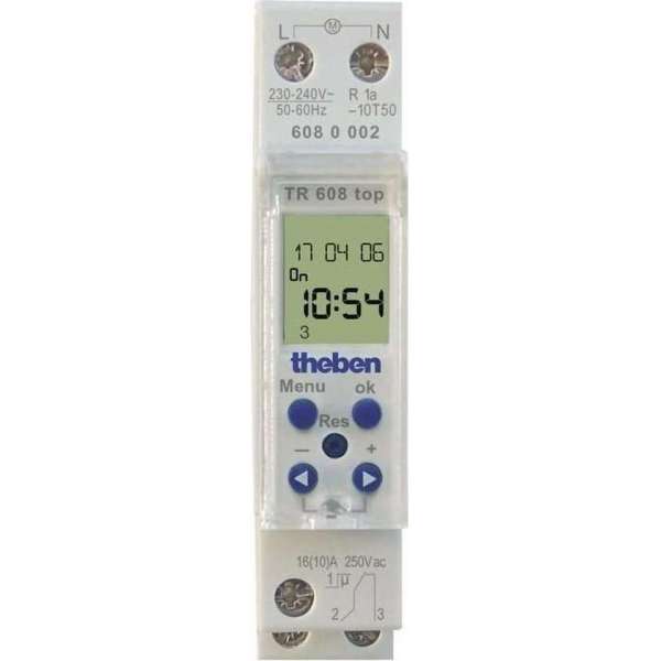 Theben Digitale schakelklok TR608 TOP Theben Digitale schakelklok TR608 TOP