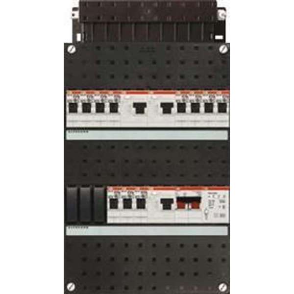 ABB groepenkast HAD343433-222+H42 1-fase groepenkast met 11 groepen 3 aardlekschakelaars en hoofdschakelaar ABB groepenkast HAD343433-222+H42 1-fase groepenkast met 11 groepen 3 aardlekschakelaars en hoofdschakelaar
