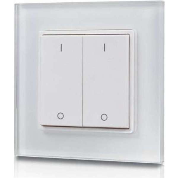2-kanaals draadloze LED muur opbouw dimmer 2-kanaals draadloze LED muur opbouw dimmer