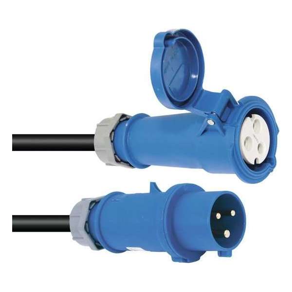 PSSO krachtstroom kabel CEE 32A 3x6 10m Blauw PSSO krachtstroom kabel CEE 32A 3x6 10m Blauw