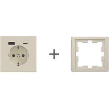 USB-Stopcontact A+C Compleet - Sahara - Merten D-Life - Schneider Electric - MTN2367-6533_TO