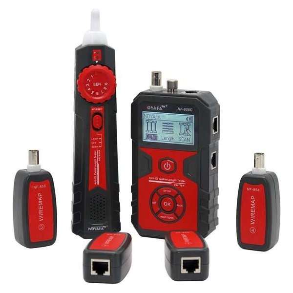 Dakta® Netwerk Kabel Tester | Kabelzoeker | LCD Scherm | Spanning en Stroom | 2000 m testrange Dakta® Netwerk Kabel Tester | Kabelzoeker | LCD Scherm | Spanning en Stroom | 2000 m testrange