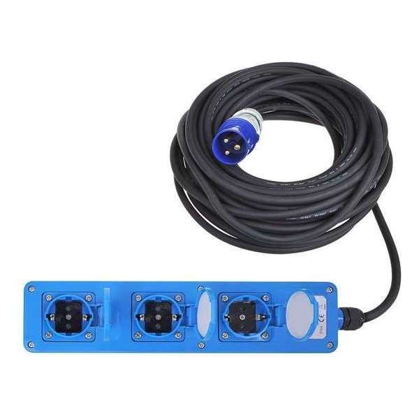 Pro+ CEE 3-weg Schuko Stekkerdoos 20 Meter Pro+ CEE 3-weg Schuko Stekkerdoos 20 Meter
