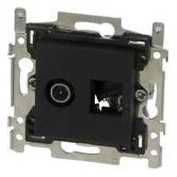 Niko Stopcontact Coax + RJ45 Cat5E UTP Intense Bronze Niko Stopcontact Coax + RJ45 Cat5E UTP Intense Bronze