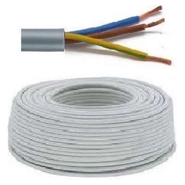 Flexibele VTMB 4G1,5 kabel (H05VV-F) - per meter of op rol - VTMB4G15GR - Grijs Flexibele VTMB 4G1,5 kabel (H05VV-F) - per meter of op rol - VTMB4G15GR - Grijs
