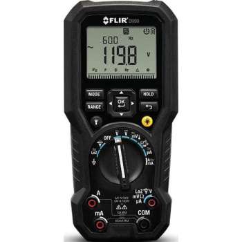 FLIR DM90: FLIR TRMS digitale multimeter met type K