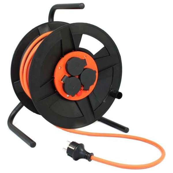 QwattPro BM300 Kabelhaspel vinyl 25m. 3x1,5 mm. QwattPro BM300 Kabelhaspel vinyl 25m. 3x1,5 mm.