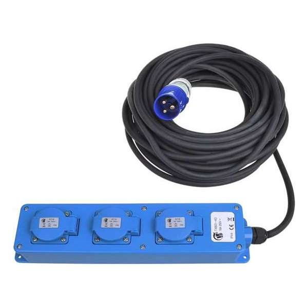 Pro+ CEE 3-Weg Stekkerdoos 20 Meter (2x Schuko + 1x 2-USB) Pro+ CEE 3-Weg Stekkerdoos 20 Meter (2x Schuko + 1x 2-USB)