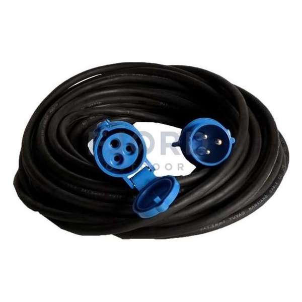 Vechline Verloopkabel PVC 3x1.5mm² CEE-CEE Contra 40m Vechline Verloopkabel PVC 3x1.5mm² CEE-CEE Contra 40m