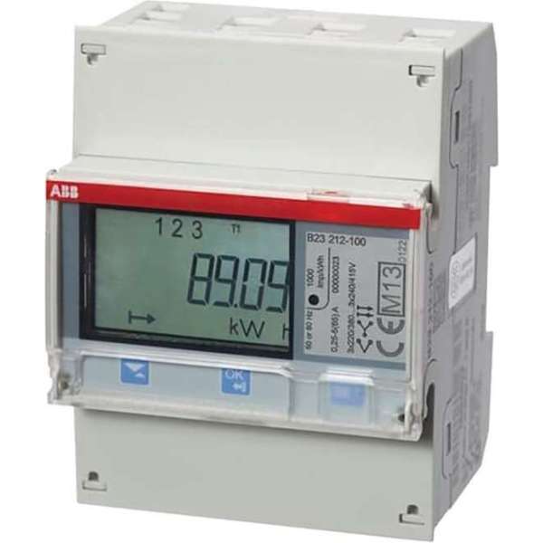ABB B23 3 Fase kWh meter 65A met Modbus