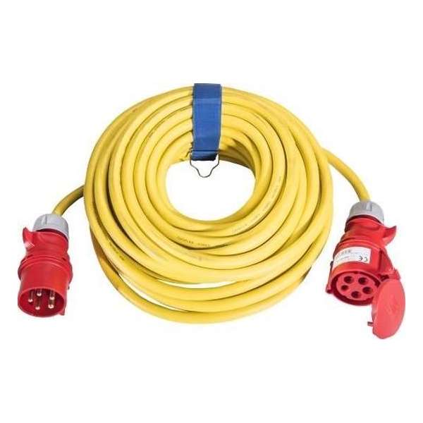SIROX® CEE-verlengkabel 5G2,5mm², 16 A, 5 polig, 400V, 6h, geel - 25 meter SIROX® CEE-verlengkabel 5G2,5mm², 16 A, 5 polig, 400V, 6h, geel - 25 meter