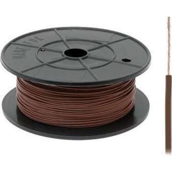 FLRY -B kabel - 1x 0,75mm - Bruin - Rol 100 meter